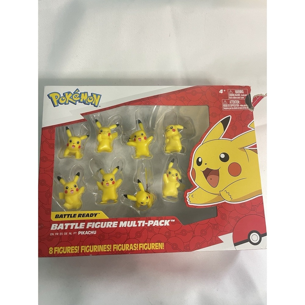 NEw Pokemon Battle Ready‎ Figures Multi-Pack 8 Pieces Pikachu Starters BinB